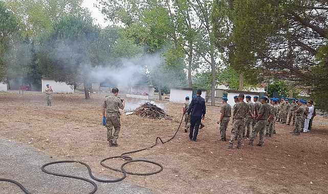 KOBİTEM'in yangın eğitimleri devam ediyor