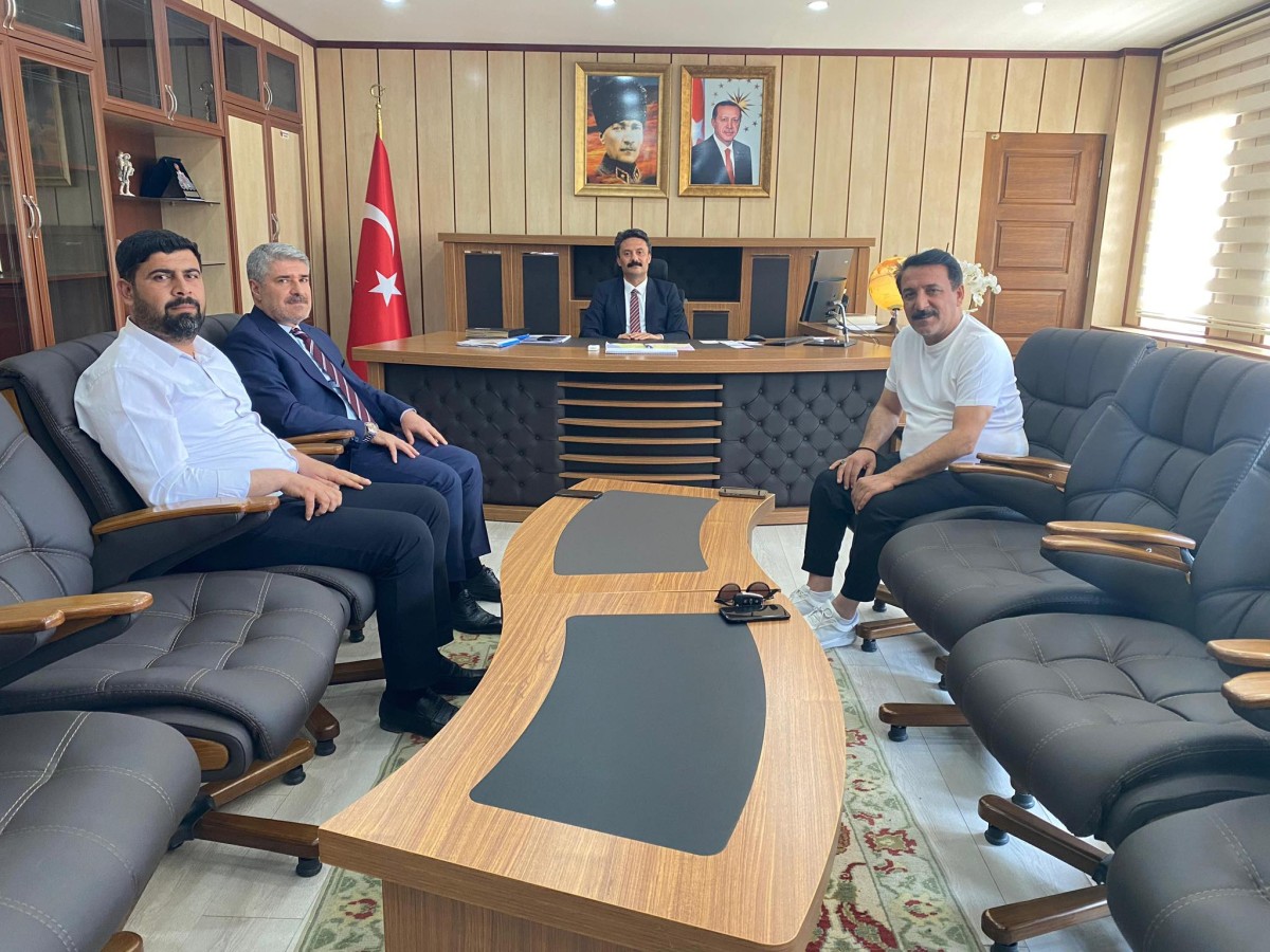 Latif Doğan’dan Kaymakam Aslan’a ziyaret